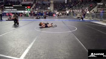 76 lbs Cons. Round 2 - Landon Peters, The Herd vs Doak Pyle, Tiger