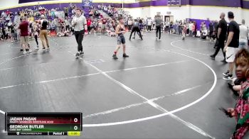 85 lbs Semifinal - Geordan Butler, Cane Bay Cobras vs Jadan Pagan, Mighty Warriors Wrestling Acad