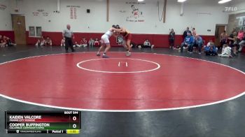 215 lbs Quarterfinal - Kaiden Valcore, Prairie City Monroe vs Cooper Buffington, Columbus Community/WMU