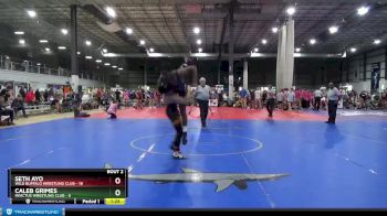 132 lbs Quarterfinals (8 Team) - Caleb Grimes, INVICTUS WRESTLING CLUB vs Seth Ayo, WILD BUFFALO WRESTLING CLUB