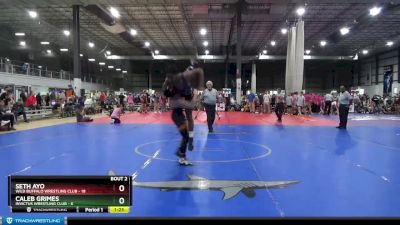 132 lbs Quarterfinals (8 Team) - Caleb Grimes, INVICTUS WRESTLING CLUB vs Seth Ayo, WILD BUFFALO WRESTLING CLUB