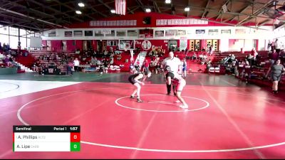 145 lbs Semifinal - Antonia Phillips, Alton (Sr.) vs Ariel Lipe, Carbondale (H.S.)