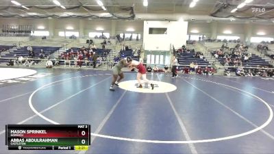 285 lbs Semifinal - Mason Sprinkel, Norwich vs Abbas Abdulrahman, Castleton