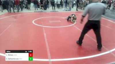 69 lbs Round Of 16 - Landon Abbas, Grandview Wolves vs Colton Oeltjenbruns, Green River Grapplers