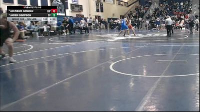 189 lbs Quarterfinal - Jackson Angelo, Lake Highland Prep vs Jaden Simpson, Camden Catholic