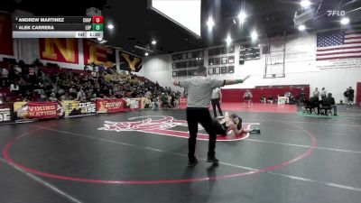 157 lbs 1st Place Match - Alek Carrera, Long Beach Poly vs Andrew Martinez, Chaparral