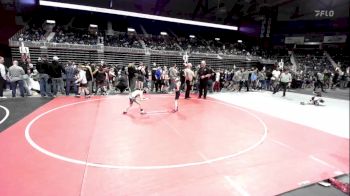 54 lbs Consi Of 8 #2 - Cash Lanham, Bear Cave WC vs Sawyer Perschbacher, Sturgis Youth WC