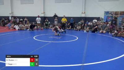 96 lbs Semifinal - Dylan Russo, Ares W.C. (MI) vs Tyler Sage, Metro All-Stars