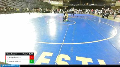 84 lbs Cons. Round 3 - Jacob Bingham, Vashon Island Junior Wrestling vs Charlie Hernandez, Federal Way Spartans Wrestling