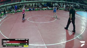 105 lbs Cons. Round 3 - Kiya Roe, Oregon vs Mackenzee Donenfeld, Idaho