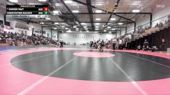 141 lbs Cons. Round 2 - Hunter Wait, Manchester vs Christopher Backus, Manchester