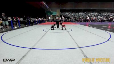 60 lbs Quarterfinal - Zion Abraham, Aloha vs Prince'Josiah Collins, Mighty Warrior Wrestling Academy
