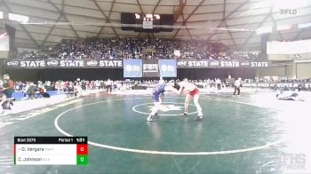 3A 165 lbs Champ. Round 2 - Danny Vergara, Marysville Pilchuck vs Carter Johnson, Silas