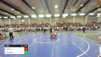 123 lbs Quarterfinal - Kaden Hicks, Badlands WC vs Cooper Oursler, Wrestling Academy Of The Rockies