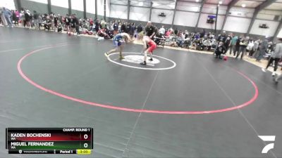 132 lbs Champ. Round 1 - Kaden Bochenski, WA vs Miguel Fernandez, WA