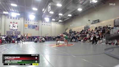 215 lbs Cons. Round 6 - James Davenport, Friendship Christian vs Chetan Malkan, Waukesha West