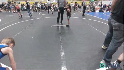 52 lbs Consi Of 8 #1 - Liliana Clitso, Darko Valley Wolf Pack vs Maason Edwards, Woodward Youth Wrestling