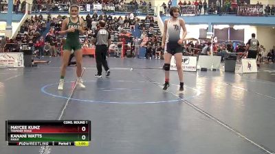 107 lbs Cons. Round 1 - Kanani Watts, Eagle vs Maycee Kunz, Thunder Ridge
