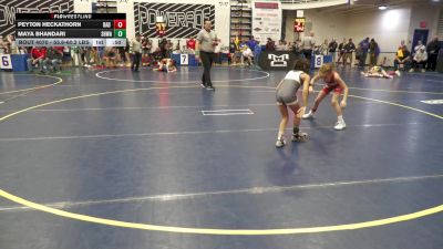 55.6-60.2 lbs Semifinal - Peyton Heckathorn, Bad Karma vs Maya Bhandari, SHWA