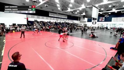 150 lbs Cons. Round 3 - Gabriel Santo, Rancho Bernardo Wrestling Club vs Jony Barbosa, Redondo Union HS