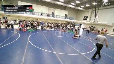 132 lbs Quarterfinal - Nolan Carlson, Champions Wrestling Club vs Nash Nielsen, North Sevier Wolf Pack