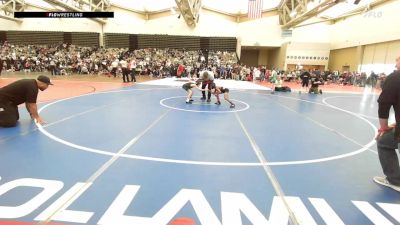 63-M lbs Consi Of 16 #2 - Elijah Johnson, Teaneck Wrestling vs Austin Luks, South Plainfield