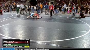 93-98 lbs Semifinal - Louie Culotta, Black Fox Wrestling Academy vs Gage Hall, Black Fox Wrestling Academy