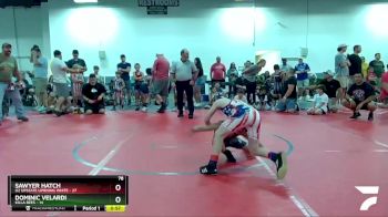 78 lbs Finals (2 Team) - Dominic Velardi, Killa Bees vs Sawyer Hatch, U2 Upstate Uprising White