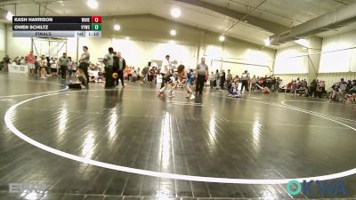 85 lbs Final - Kash Harrison, Wave Wrestling Club (TN) vs Owen Schiltz, Verdigris Youth Wrestling
