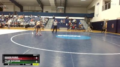 125 lbs Finals (2 Team) - Tyler Ratledge, Messiah vs Anakin Burks, Shenandoah University