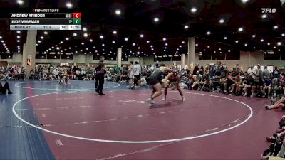 190 lbs Quarters & 3rd Wb (32 Team) - Andrew Arinder, North DeSoto Red vs Jude Wiseman, The Factory Wrestling