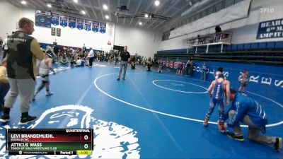 59 lbs Quarterfinal - Atticus Wass, Touch Of Gold Wrestling Club vs Levi Brandemuehl, Douglas WC