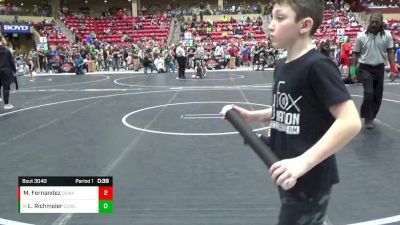 49 lbs Champ. Round 3 - Loran Richmeier, Garden City Wrestling Club vs Maverick Fernandez, Dodge City Wrestling Academy