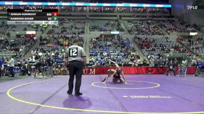 126 lbs Semifinal - Kameron Baker, Garrett High School vs Jordan Korreckt, North Miami