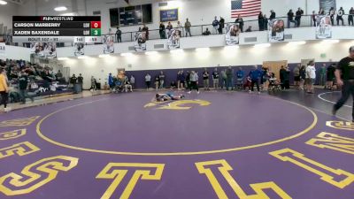 91 lbs Cons. Round 2 - Xaden Baxendale, Lovell Middle School vs Carson Marberry, Lovell Middle School