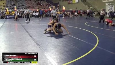 165 lbs Finals (2 Team) - Thomas McCreadie, Dubuque vs Brayden Peet, Wisconsin-Whitewater