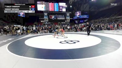 100 lbs Champ. Rd Of 64 - Tinley Thieroff, OH vs Odessy Esparza, TX
