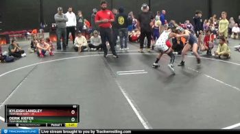 65 lbs Derik Kiefer, Team Bear Red vs Kyleigh Langley, Team Bear Navy