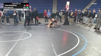 132 lbs 5th Place - Davi DosSantos, Arlington vs Cole Mallon, Greater Lawrence