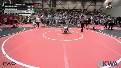 61 lbs Final - Weston Myers, Keystone Kids Wrestling Club vs Beckett Mills, Keystone Kids Wrestling Club