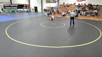 157 lbs Champ. Round 2 - Thomas Wagner, Case Western Reserve vs Timothy Sebastian, Wabash