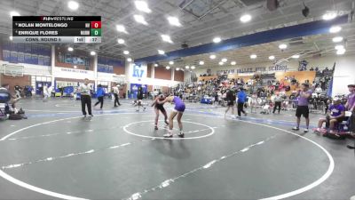 113 lbs Cons. Round 5 - Enrique Flores, Norwalk vs Nolan Montelongo, Norte Vista