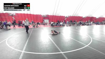 10U True Beginner - 58-60.2 Champ. Round 3 - Riot Williams, Wisconsin vs Jackson Brockman, Pardeeville Boys Club Youth Wrestling