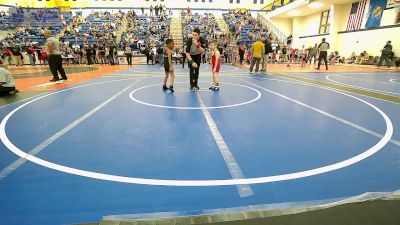 60-66 lbs Consi Of 8 #2 - King Walker, Tulsa Blue T Panthers vs Bennett Boling, Hilldale Youth Wrestling Club