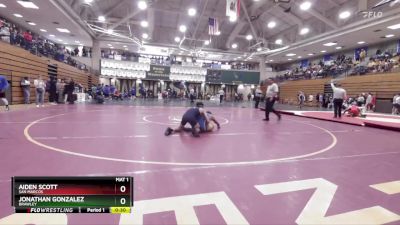 120 lbs Champ. Round 2 - Jonathan Gonzalez, Brawley vs Aiden Scott, San Marcos