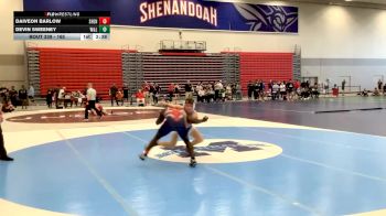 165 lbs Cons. Round 4 - Devin Sweeney, Washington & Lee vs Daiveon Barlow, Shenandoah University