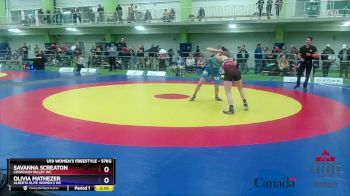 57kg Quarterfinal - Savanna Screaton, Cowichan Valley WC vs Olivia Mathezer, Alberta Elite Women`s WC