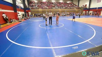 70 lbs 3rd Place - Cayden Crawford, Pawhuska Elks Takedown vs Nickolas Zelaya, Catoosa Youth Wrestling