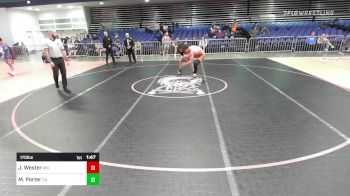 170 lbs Consi Of 16 #1 - Jed Wester, MN vs Micah Porter, CA