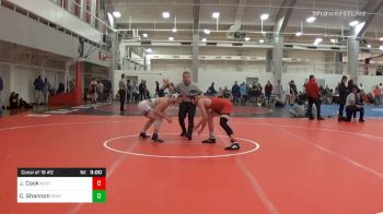 Consolation - Jake Cook, NC State vs Colin Shannon, Unattached-American
